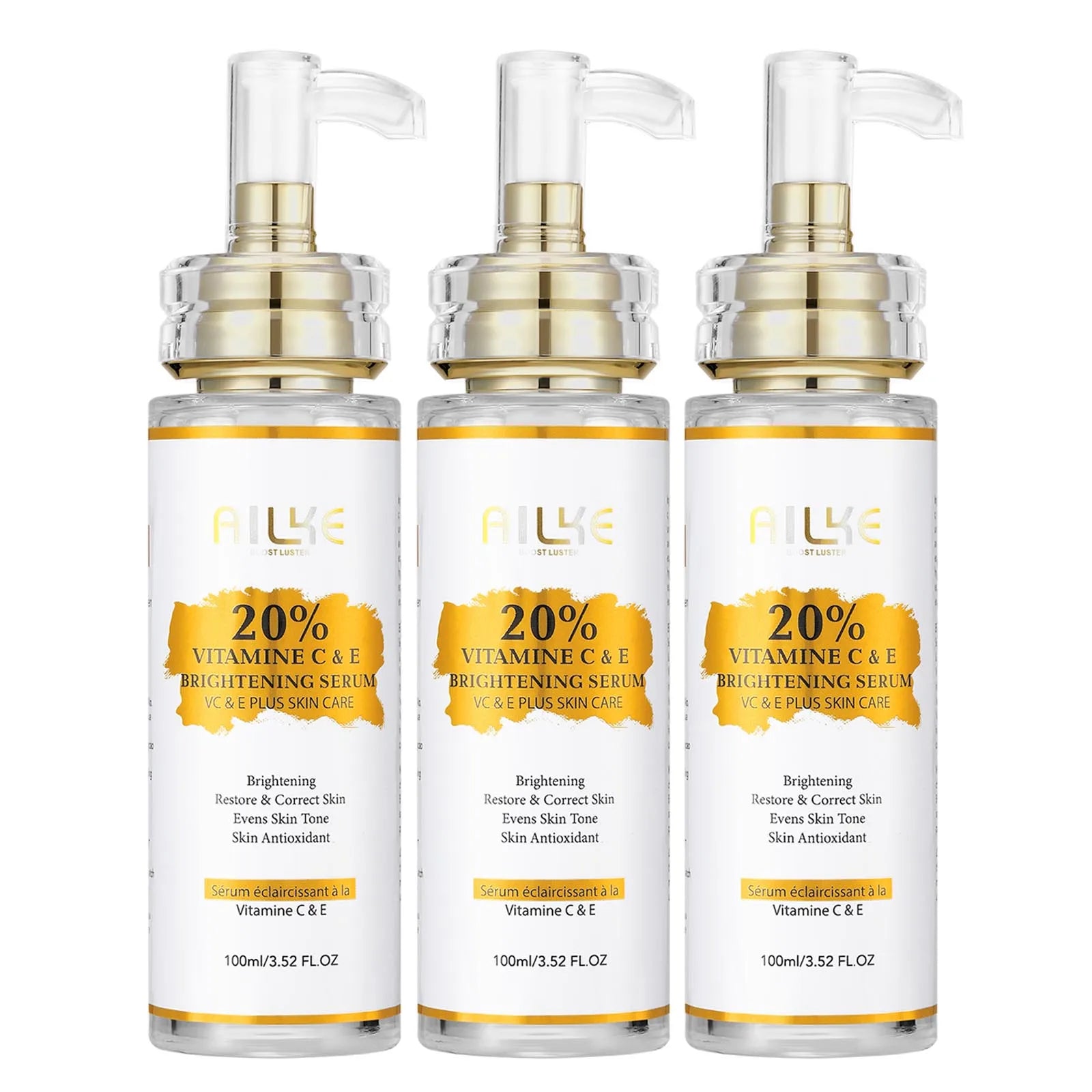 AILKE Brightening Body Lotion — Vitamin C + Hyaluronic Acid for Even Skin Tone