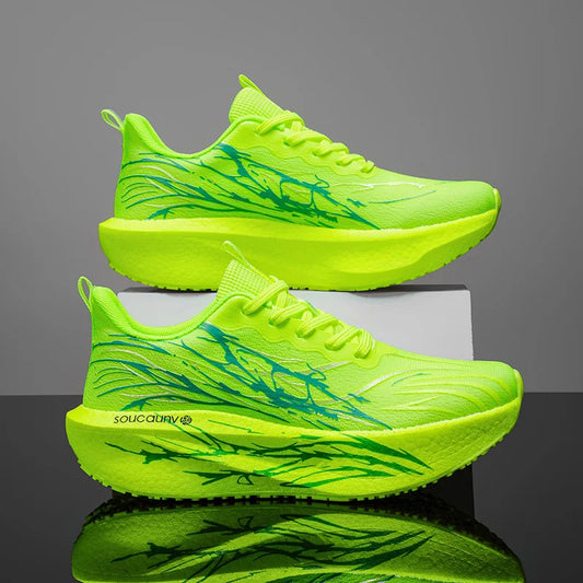 Men's Marathon Running Sneakers — Carbon Board Lightweight Performance Trainers — view 1 of sneakers