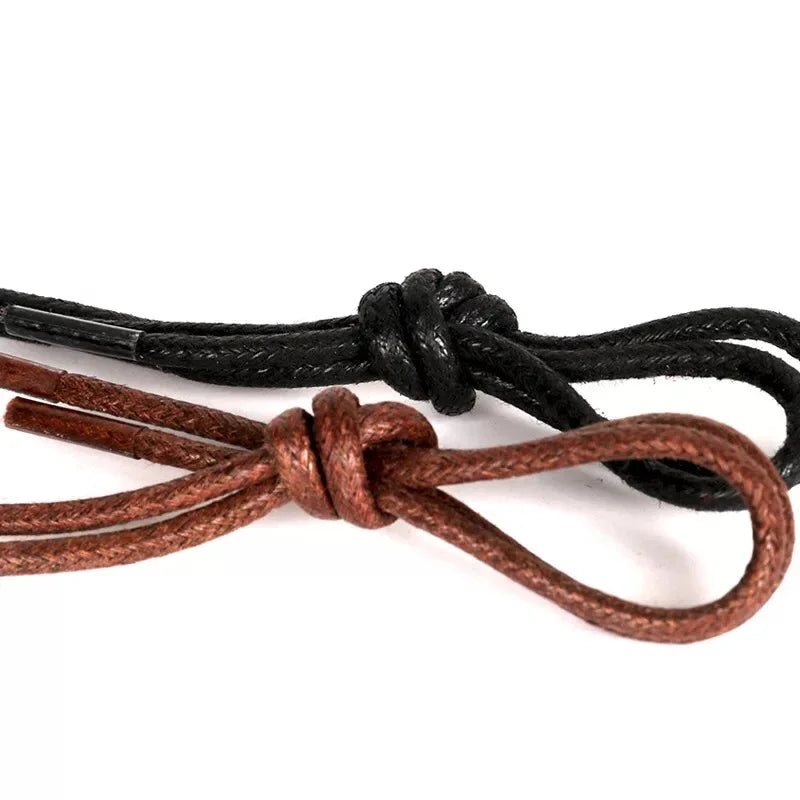 Waxed Leather Shoelaces — Waterproof Round Boot & Dress-Shoe Laces — view 5 of shoe accessories