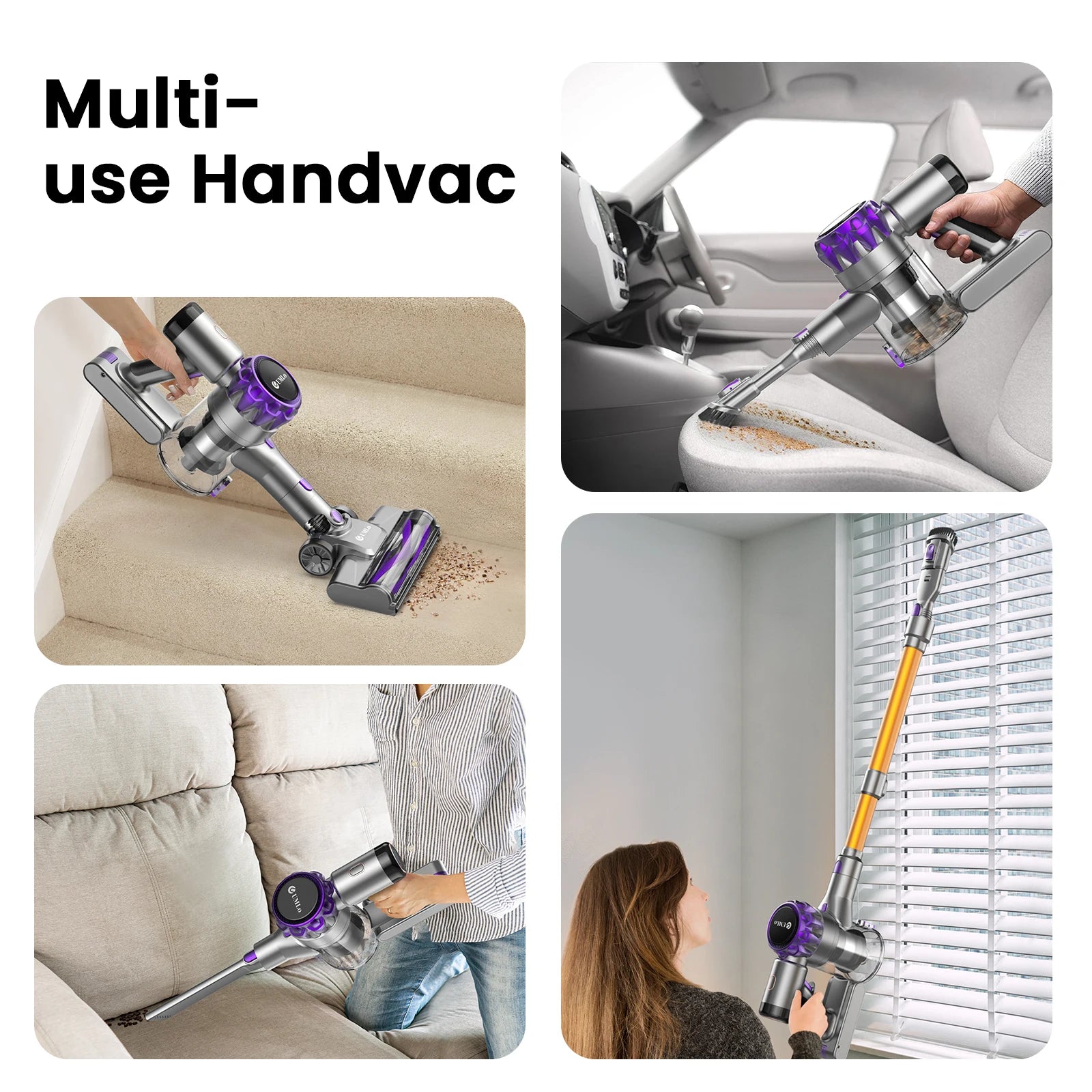 Cordless Vacuum Cleaner 40KPa – 55-Min Runtime Pet Hair Vacuum with Touchscreen — view 3 of electronics & gadgets