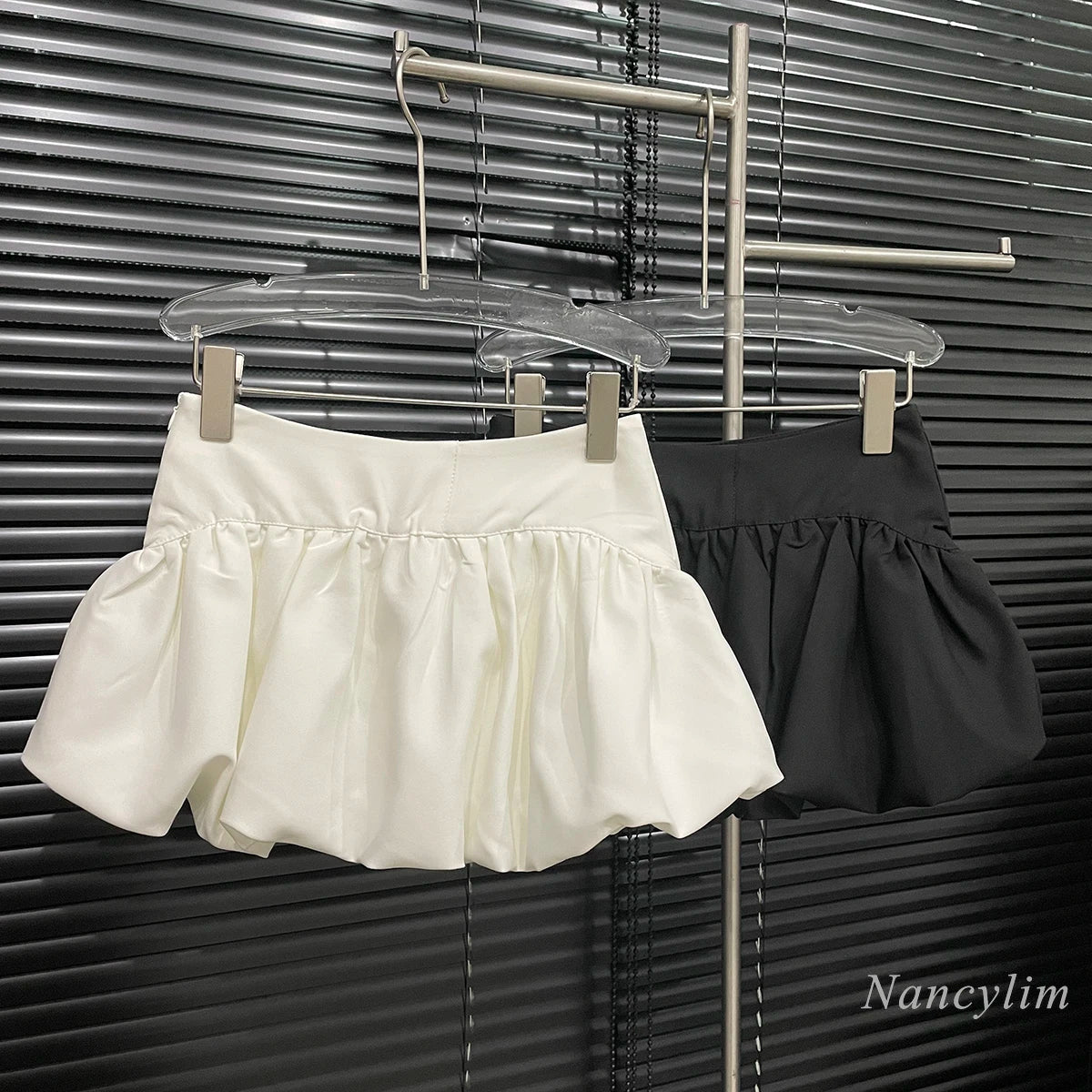 Women's Clothing Short Puff Skirt Women's Fashion All-Match High Waist Anti-Exposure Summer 2024