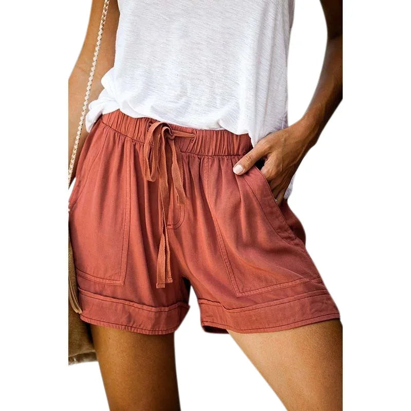 Plus-Size Women’s Sport Shorts — S-5XL Rope-Tie Summer Yoga Leggings Shorts — view 15 of shorts