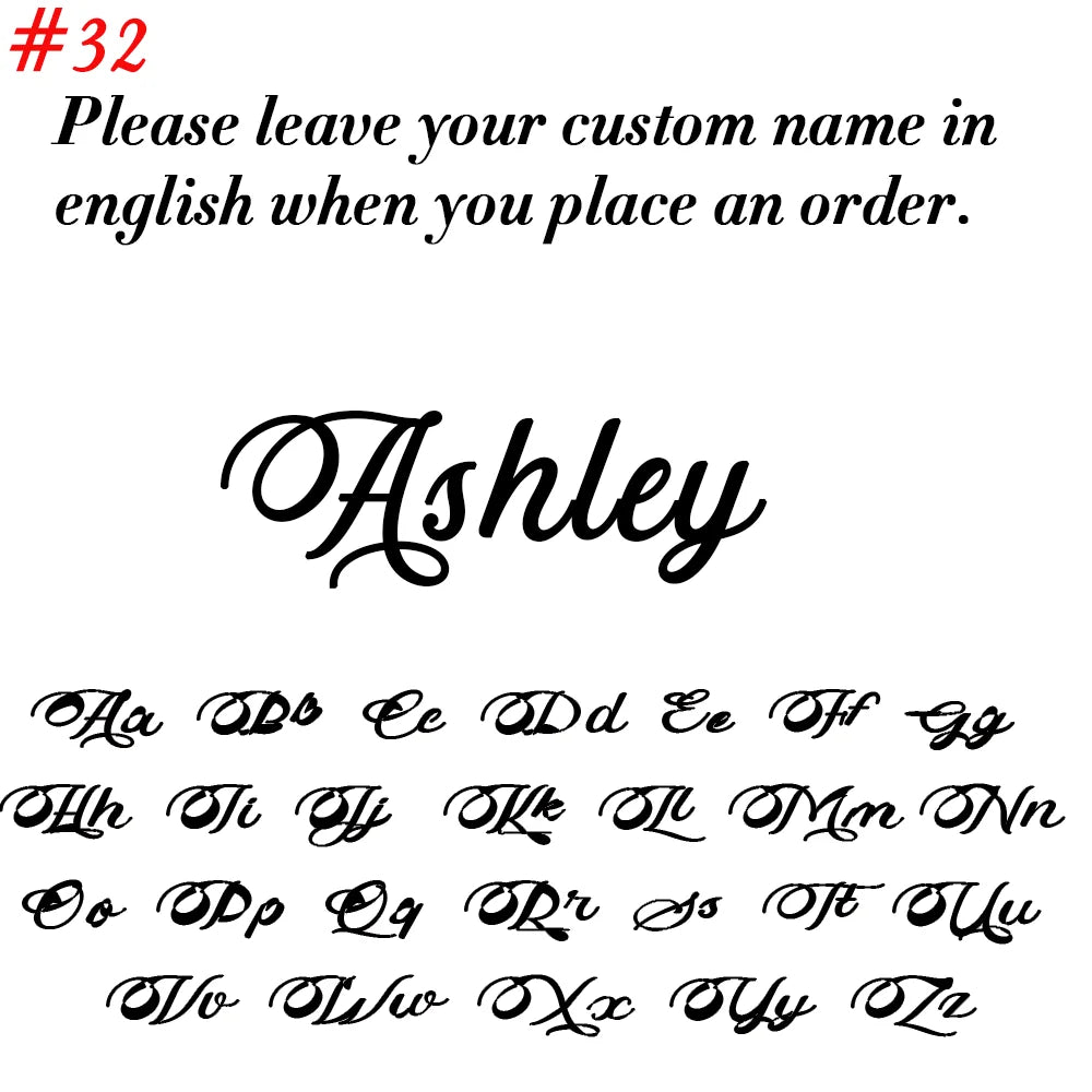 Custom Name Necklace for Women Personalized Cursive Letter Pendant Stainless Steel Jewelry — view 19 of jewelry & watches