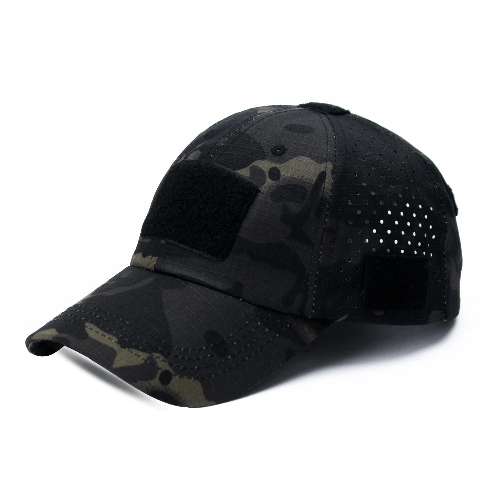 Camouflage Baseball Cap Outdoor — Tactical Sun Protection Hunting Hiking Fishing Men's Hat — view 11 of hats & caps