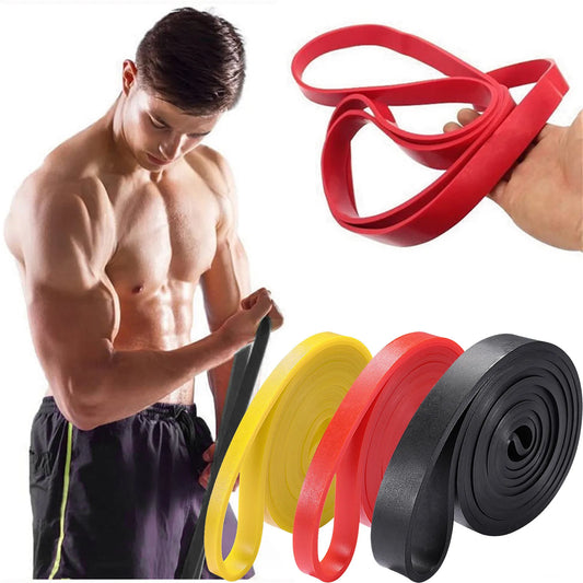Resistance Bands — Elastic Rubber Loop Workout Bands, Color-Coded Strength Set — view 1 of sports & fitness