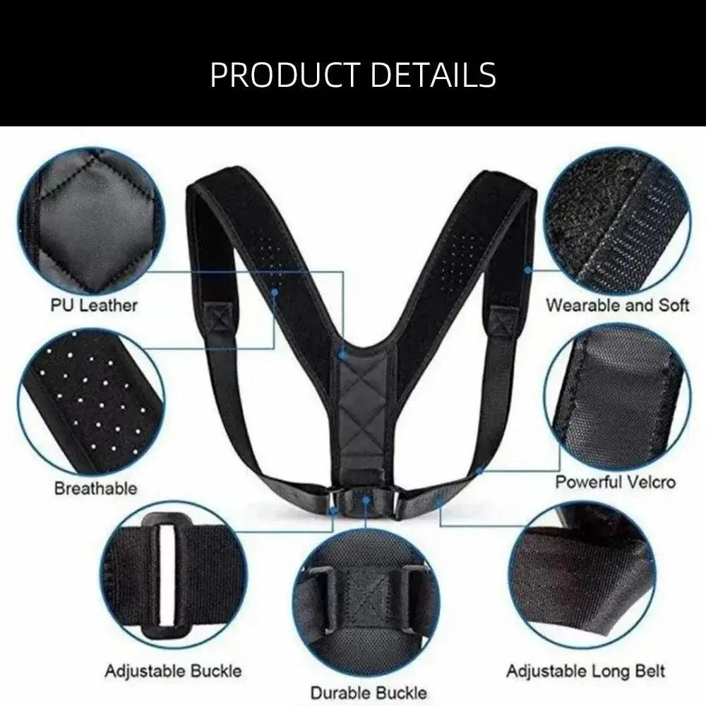 Pink Posture Vest for Women — Feminine Clavicle & Spine Corrector — view 4 of braces & support