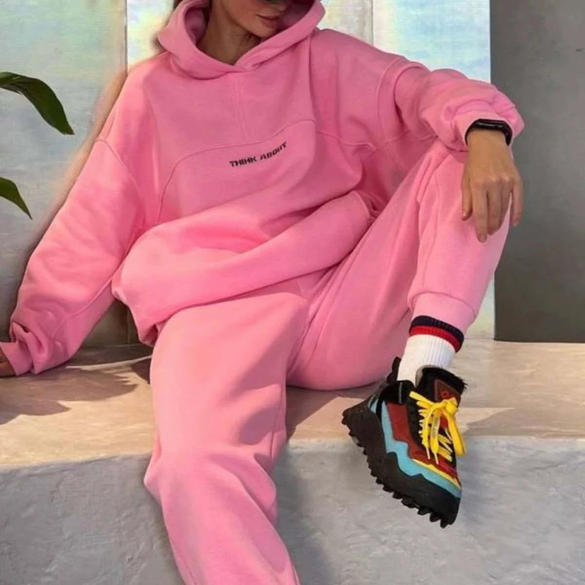Women&rsquo;s Zip-Up Hoodie Sweatsuit &mdash; Spring Jacket &amp; Jogger Set for Running &amp; Casual Wear — view 4 of tracksuits