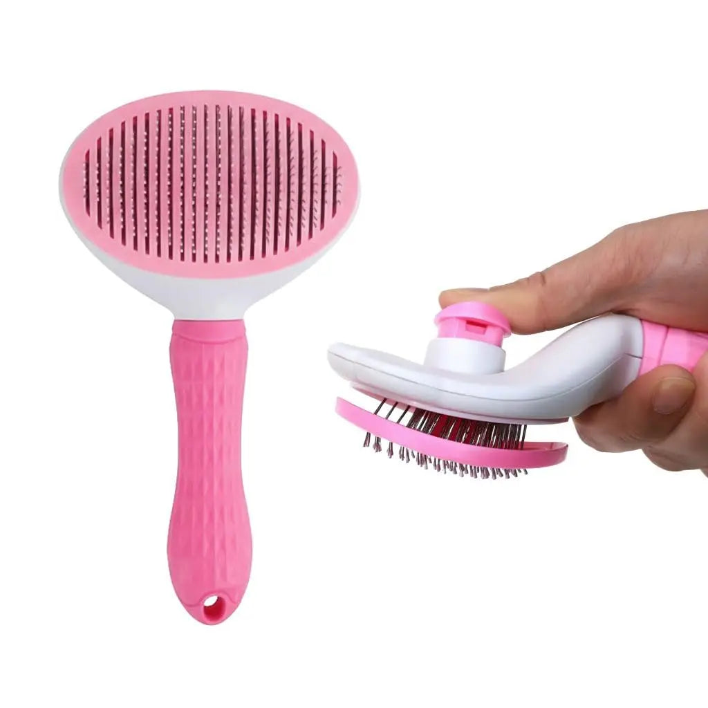 Non-Slip Pet Grooming Brush, Massage & Deshedding Tool — product photo 4