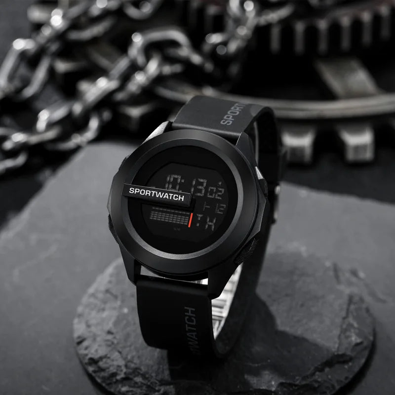 YIKAZE Men's Digital Sport Watch — Military Waterproof Stopwatch Wristwatch — view 13 of watches