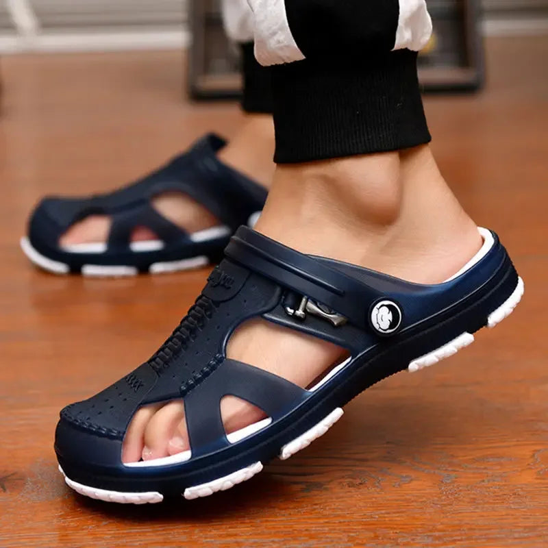 Sandals & Slides — Men's Outdoor Beach Slippers, Anti-Slip Peep-Toe Slip-On — view 4 of sandals & slides