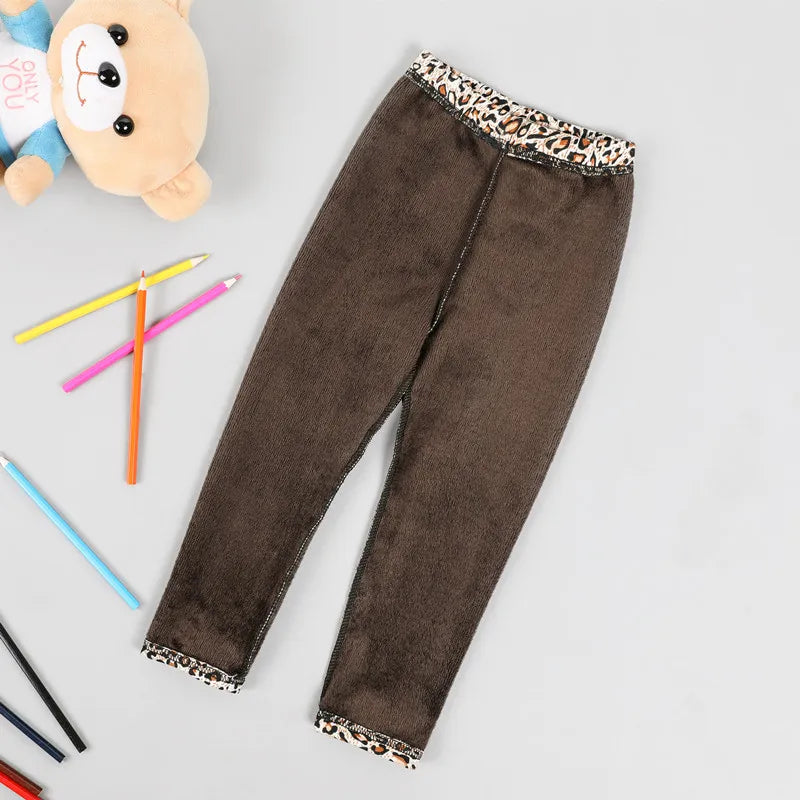 Girls Leggings Warm Winter Pants Printed Kid Clothes 2-11 Years