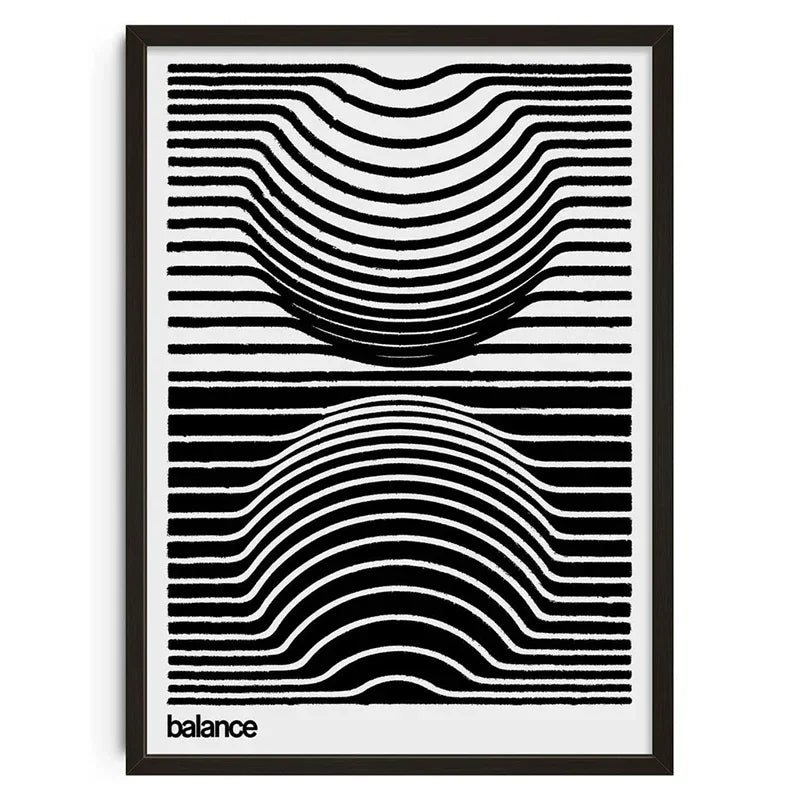 Retro Abstract Nourishing Soul Canvas Poster &mdash; Classic Wall Art for Living Room Decor — view 6 of wall art & prints