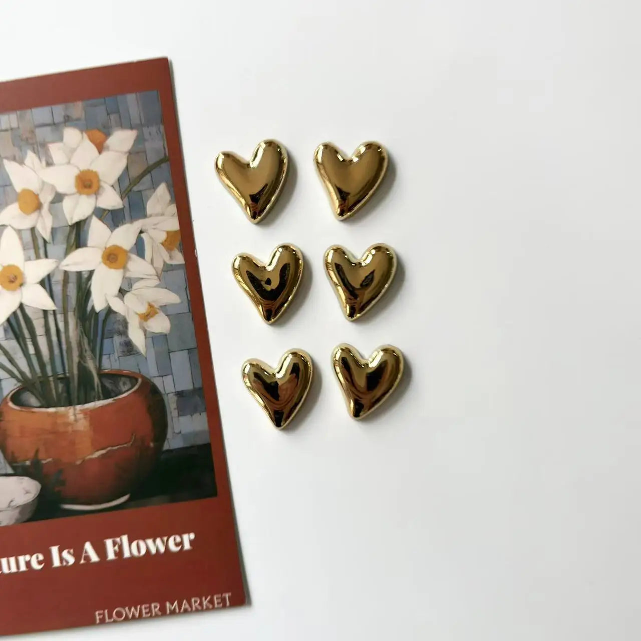 Home Decor Heart-Shaped Fridge Magnets — 6/12 Pcs Cute Decorative Stickers for Kitchen, Home & Office — view 6 of home decor