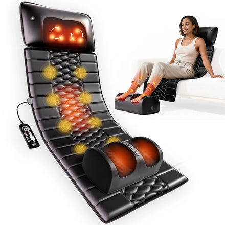 Full-Body Shiatsu Massage Mat with Heat — 10 Motors × 9 Intensity Levels — view 1 of recovery & massage