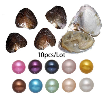 Pearl Oyster AA+ 7-8mm Vacuum-Pack — 10PC Single Cultivated Pearls Gift Set — view 1 of pearl sets