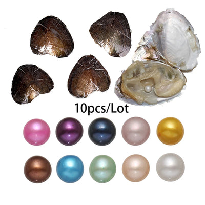 Pearl Oyster AA+ 7-8mm Vacuum-Pack — 10PC Single Cultivated Pearls Gift Set — view 1 of pearl sets