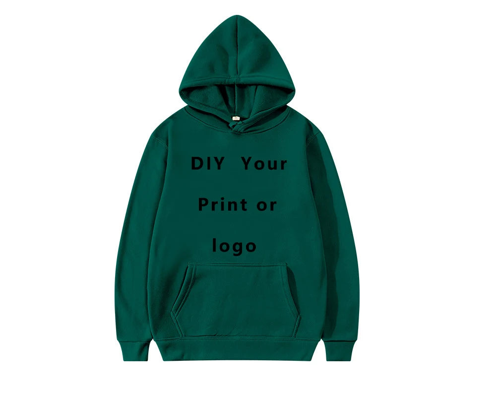 Your Own Design Brand Logo/Picture Personalized Custom Anywhere Men Women DIY Hoodies Sweatshirt Casual Hoody  Fashion New