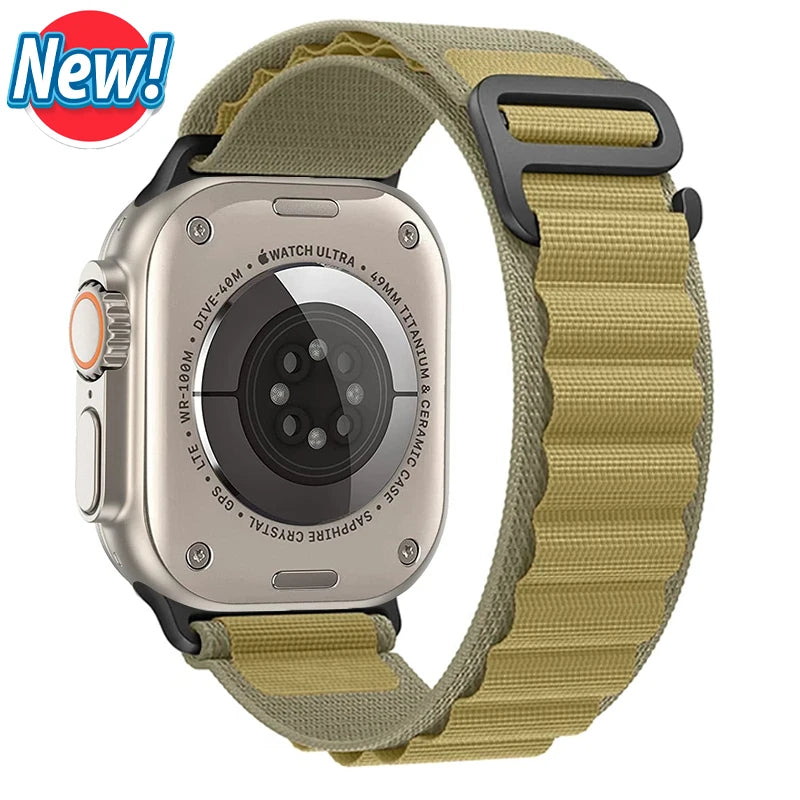 Alpine Loop Strap for Apple Watch Ultra — Nylon Hook Band 42/45/46/49mm — view 15 of watch straps