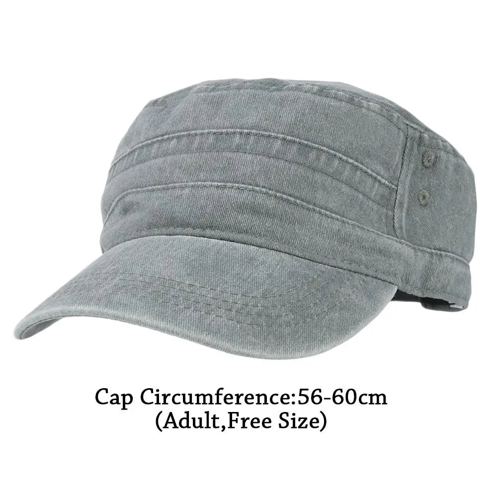 Camouflage Army Military Cadet Cap — Tactical Combat Fishing Outdoor Men's Camo Hat — view 6 of hats & caps