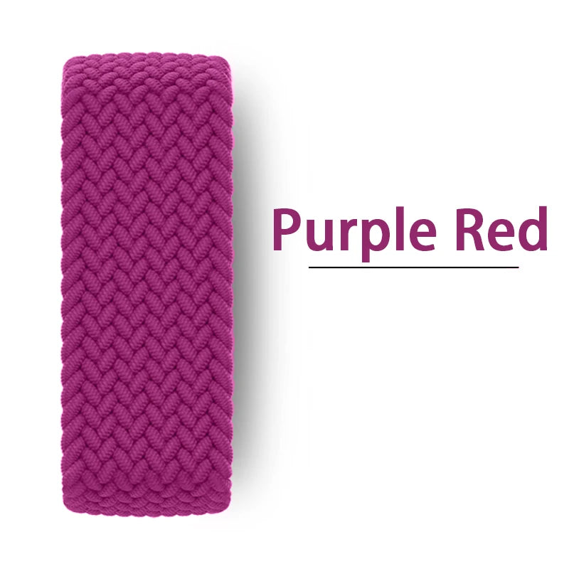 Braided Solo Loop Band for Apple Watch — Stretch Nylon Strap 38/40/41/42/44/45/46/49mm