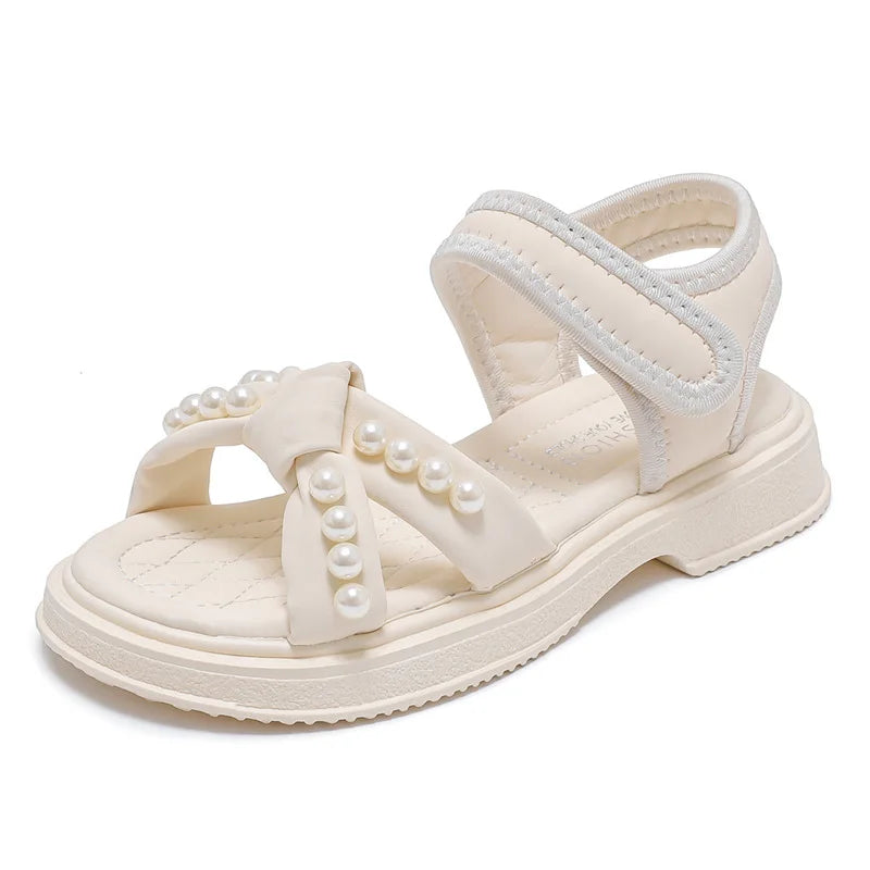 Baby Girls’ Summer Sandals – 2024 Princess Party & Beach Shoes (4-10Y)