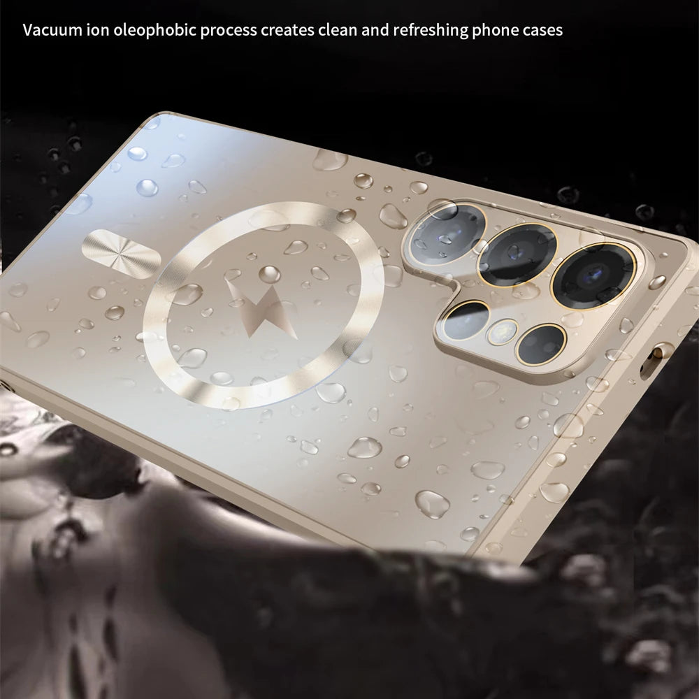 MagSafe Glass Lens Frosted Case for Samsung Galaxy S23–S25 Ultra Camera Shield — view 4 of phone cases