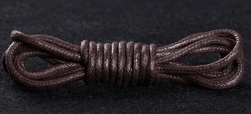 Waxed Leather Shoelaces — Waterproof Round Boot & Dress-Shoe Laces — view 16 of shoe accessories