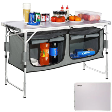 SucceBuy Aluminum Camping Folding Table — Quick-Set Cooking Station — view 1 of outdoor sports
