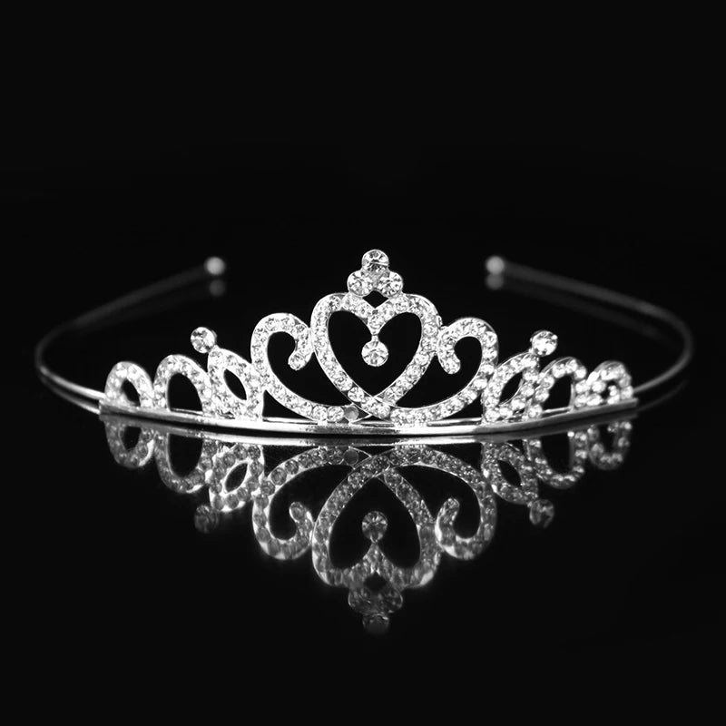 Beautiful Cute Kid Princess Tiaras and Crowns Crystal Headband Bridal Crown Wedding Party Hair Accessories Girls Fashion Jewelry — view 4 of product