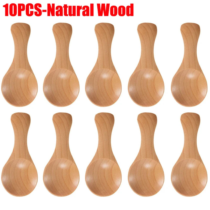 Mini Natural Wooden Spoons — Tea, Honey, Coffee & Spice Tasting Set (1-10 Pcs) — view 8 of dining & tableware