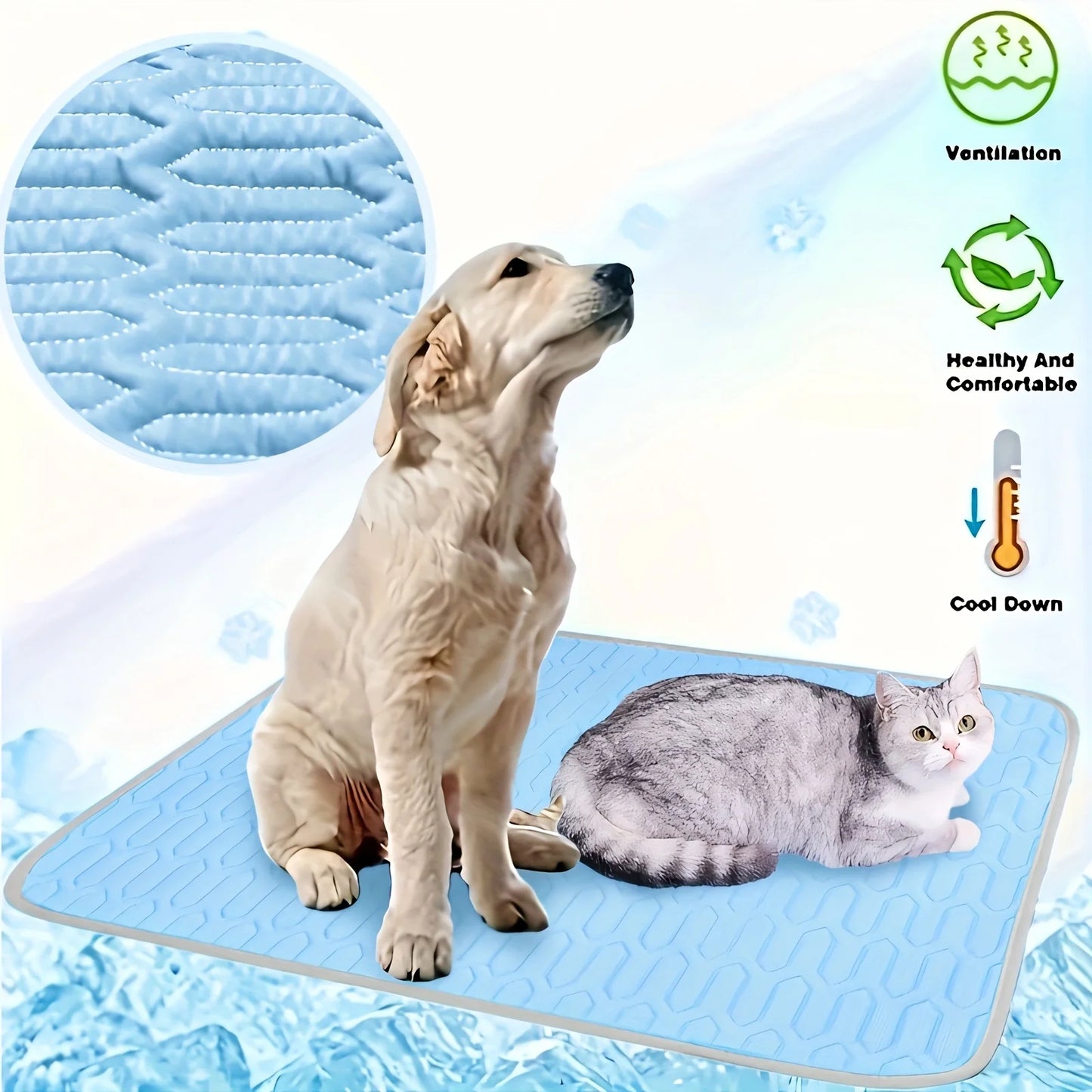 Pet Cooling Mat — Self-Cooling Gel Pad for Dogs & Cats — view 1 of pet supplies