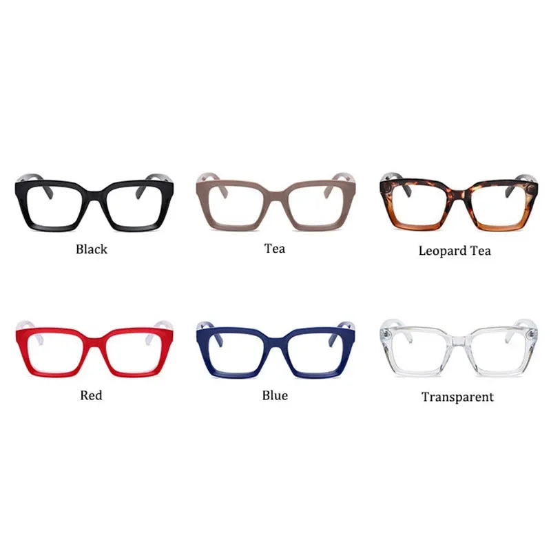 Fashion Reading Glasses Women 2023 New Square Anti Blue Light Presbyopia Eyegalsses Vintage Computer Optical Eyewear +1 .0~ +3.5