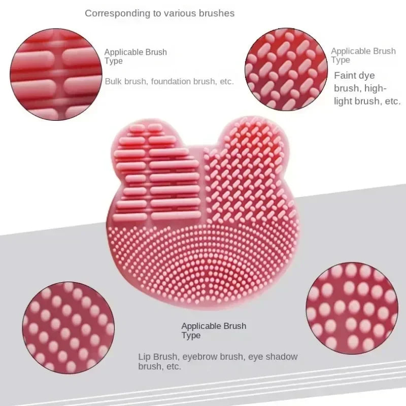 Makeup Brush Cleaner Pad (1PC) – Universal Silicone Washing Mat for Deep Cleaning Brushes — view 5 of beauty & personal care