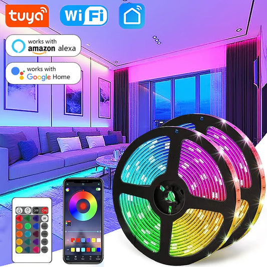 WiFi LED Strip Light Tuya Smart Life Flexible Light Lamp