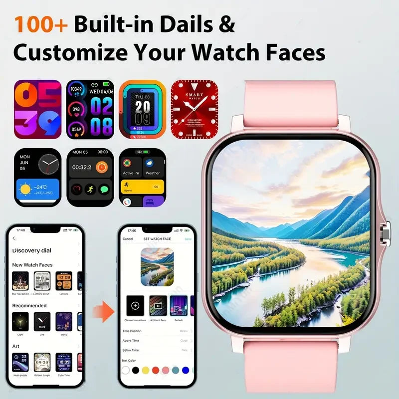 KESHUYOU 2025 Smart Watch — Bluetooth Call, Blood Pressure & Oxygen Monitor for Men & Women — view 5 of watches