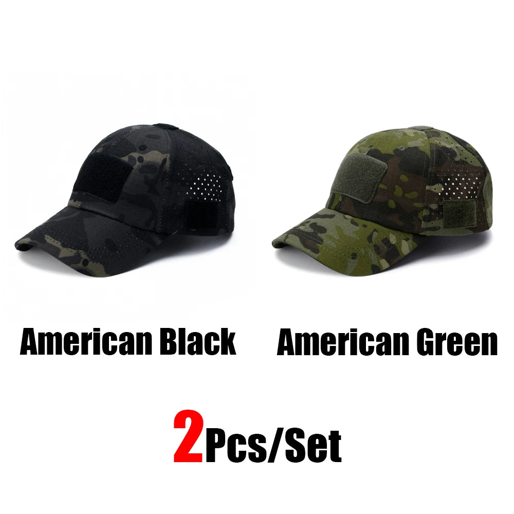 Camouflage Baseball Cap Outdoor — Tactical Sun Protection Hunting Hiking Fishing Men's Hat