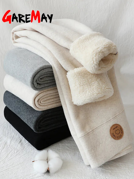 Women's Winter Leggings Thermal Velvet Cotton Slimming Tights with Fleece — view 1 of women's clothing
