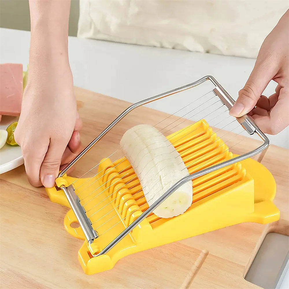 Luncheon Meat &amp; Egg Cutter &mdash; Stainless Steel Slicer for Banana, Cheese &amp; Strawberry — view 3 of kitchen gadgets