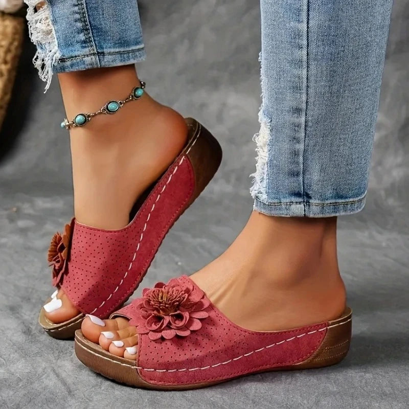 Low-Platform Slipper Slides — Elegant Fashion Sandals for Casual Wear — view 2 of sandals & slides