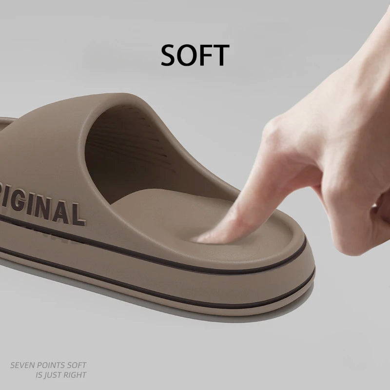 Summer Sandals Letter Beach Slides — Luxe-Look Couple Slippers (Feslishoet) — view 6 of summer sandals