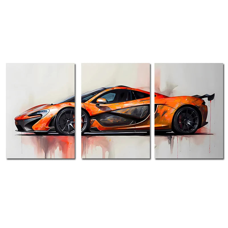 3-Piece Supercar Canvas Poster Set &mdash; Famous Sports Cars Wall Art for Boys&rsquo; Room &amp; Home — view 15 of wall art & prints