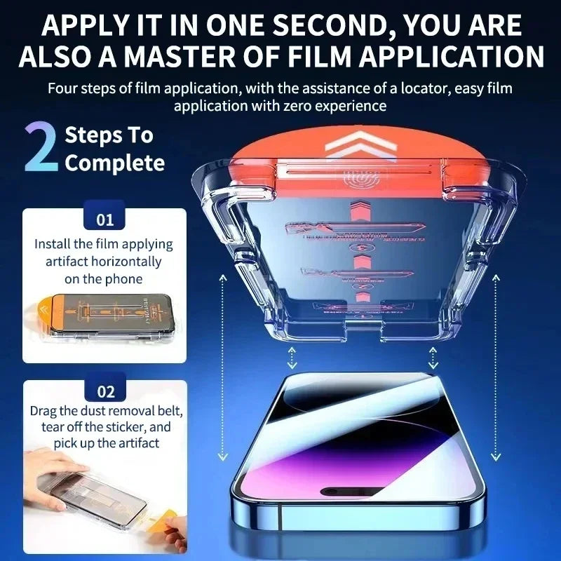 5Pcs Privacy Tempered Glass Multi-Pack for iPhone 14/15/16/17 Pro Max Anti-Spy — view 5 of screen protectors