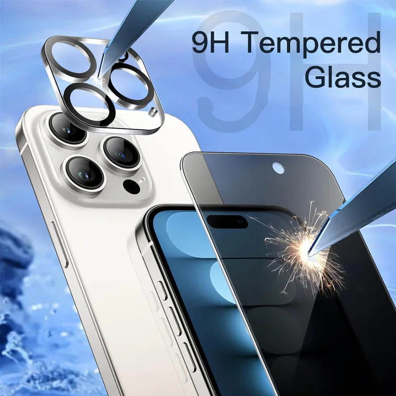 Privacy Screen Protector for iPhone 15 Pro Max Camera Glass for iphone 15 16 12 14 13 pro anti spy tempered glass film iphone 15