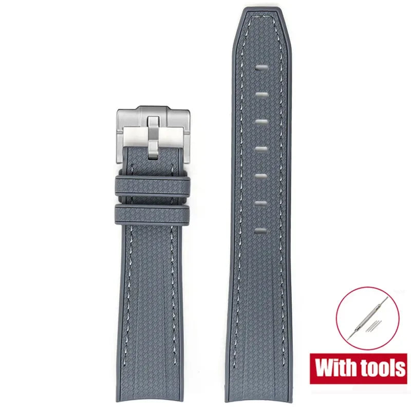 MoonSwatch Diving Strap — 20mm Curved-End Rubber Watch Band for Omega x Swatch