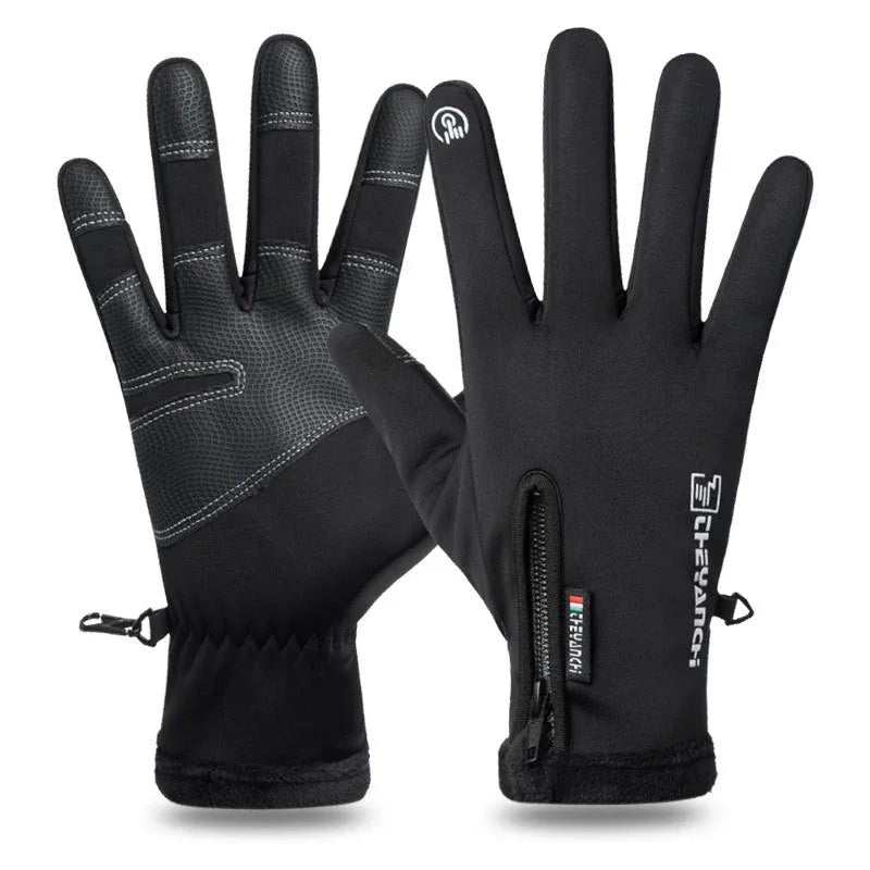 Winter Gloves Waterproof Thermal Touchscreen — Windproof Cold Weather Running Hiking Ski Gloves — view 8 of gloves