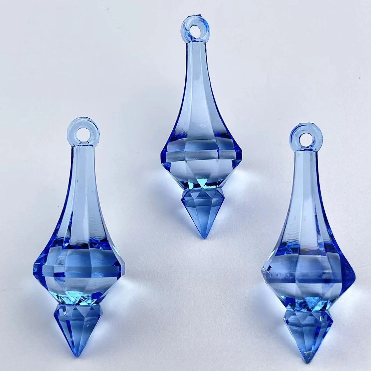 Home Decor Acrylic Pointed Drop Chandelier Beads — 20 Pcs Colorful DIY Pendants for Weddings & Parties — view 11 of home decor