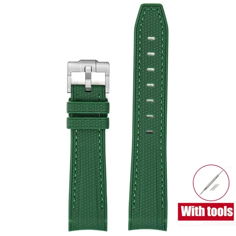 MoonSwatch Diving Strap — 20mm Curved-End Rubber Watch Band for Omega x Swatch
