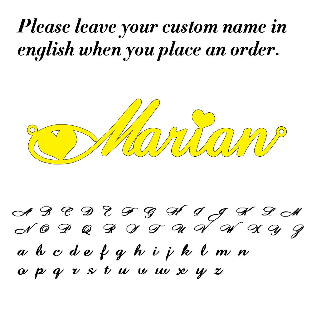 Custom Name Necklace for Women Personalized Cursive Letter Pendant Stainless Steel Jewelry — view 20 of jewelry & watches