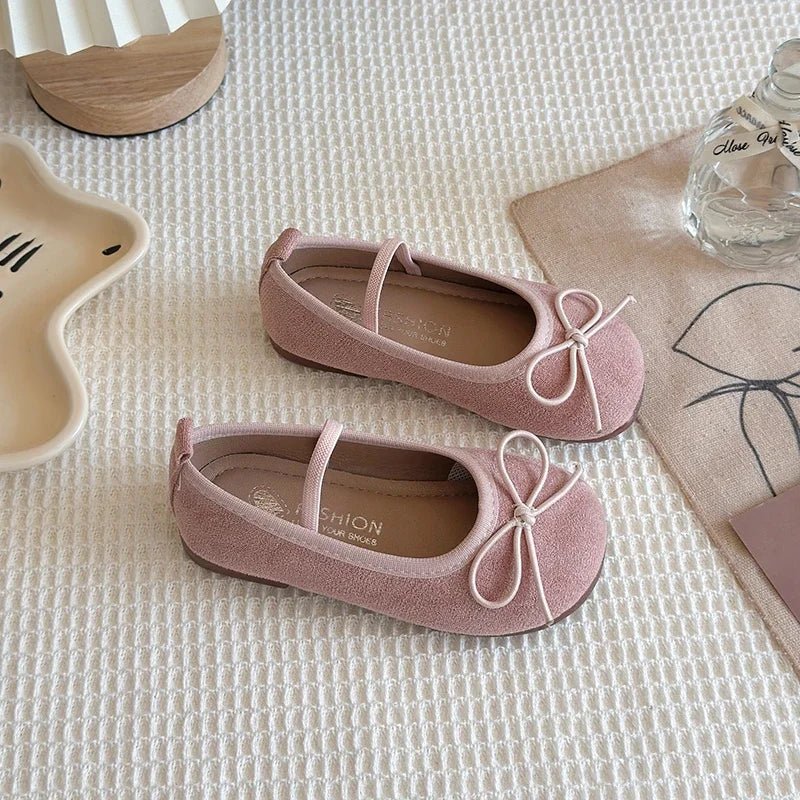 Flats & Ballet — Kids Bowtie Ballet Flats, Non-Slip Soft-Sole Toddler Dress Shoes — view 6 of flats & ballet