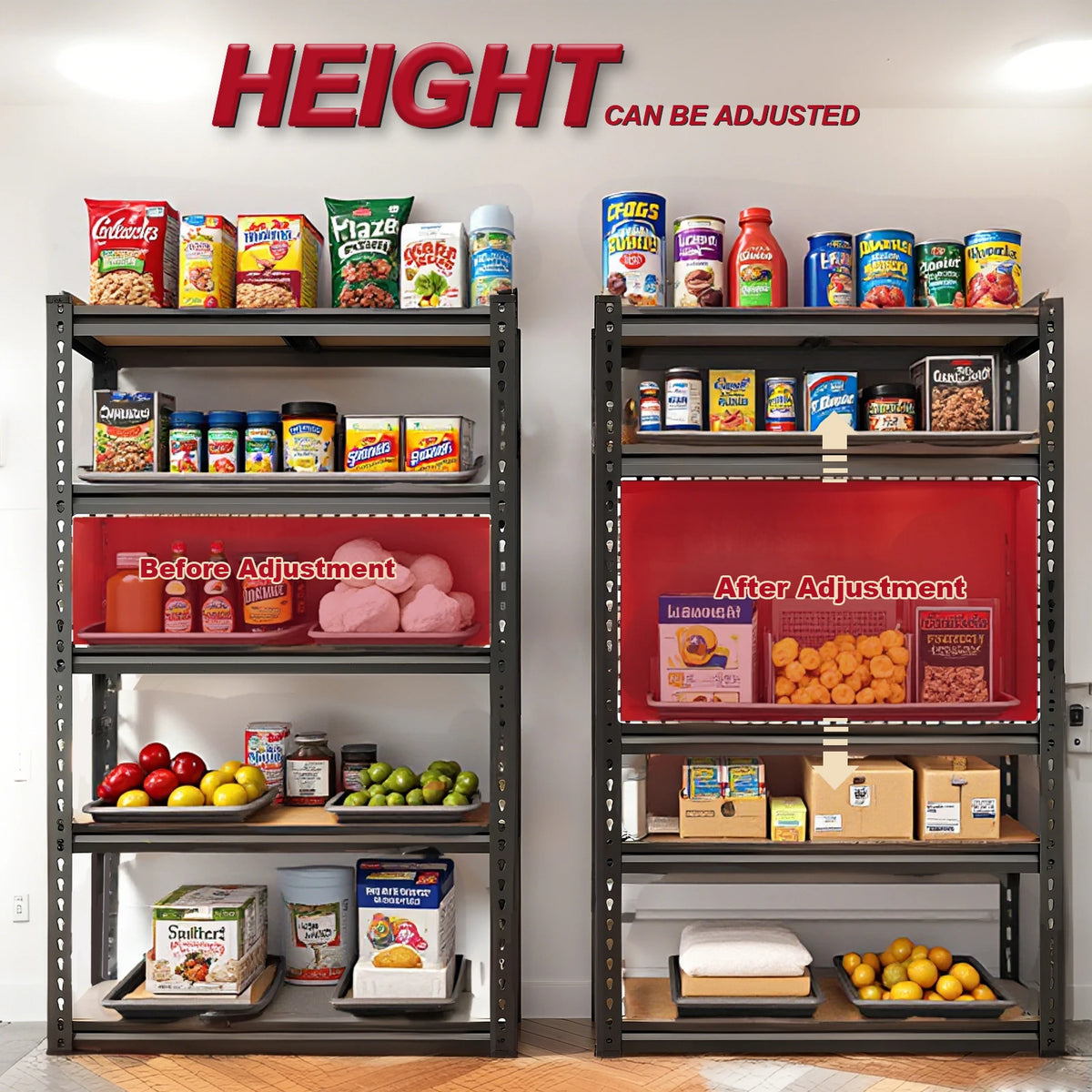 Heavy-Duty Garage Shelving Unit, 2000 lb Capacity Storage Shelf — product photo 3